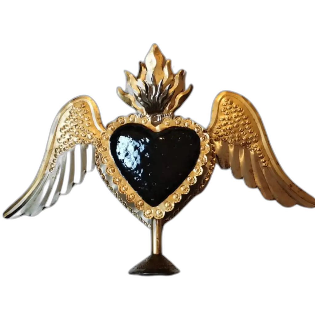 Luminaria corazón pedestal